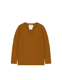 1qty NEW  / Pull col V oversize manches longues en cachemire - Comme une Feuille