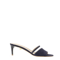 18qty NEW / Mules Ines 70 en cuir suédé - Blue