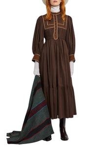 Robe Ingalls coupe longue - Brown