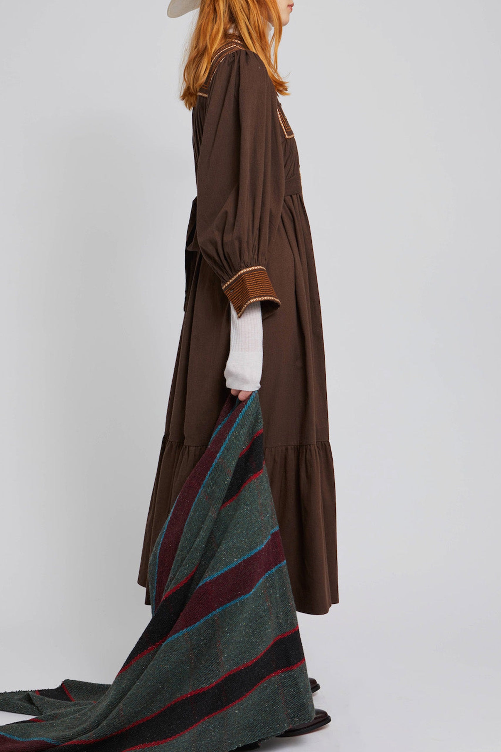 Robe Ingalls coupe longue - Brown