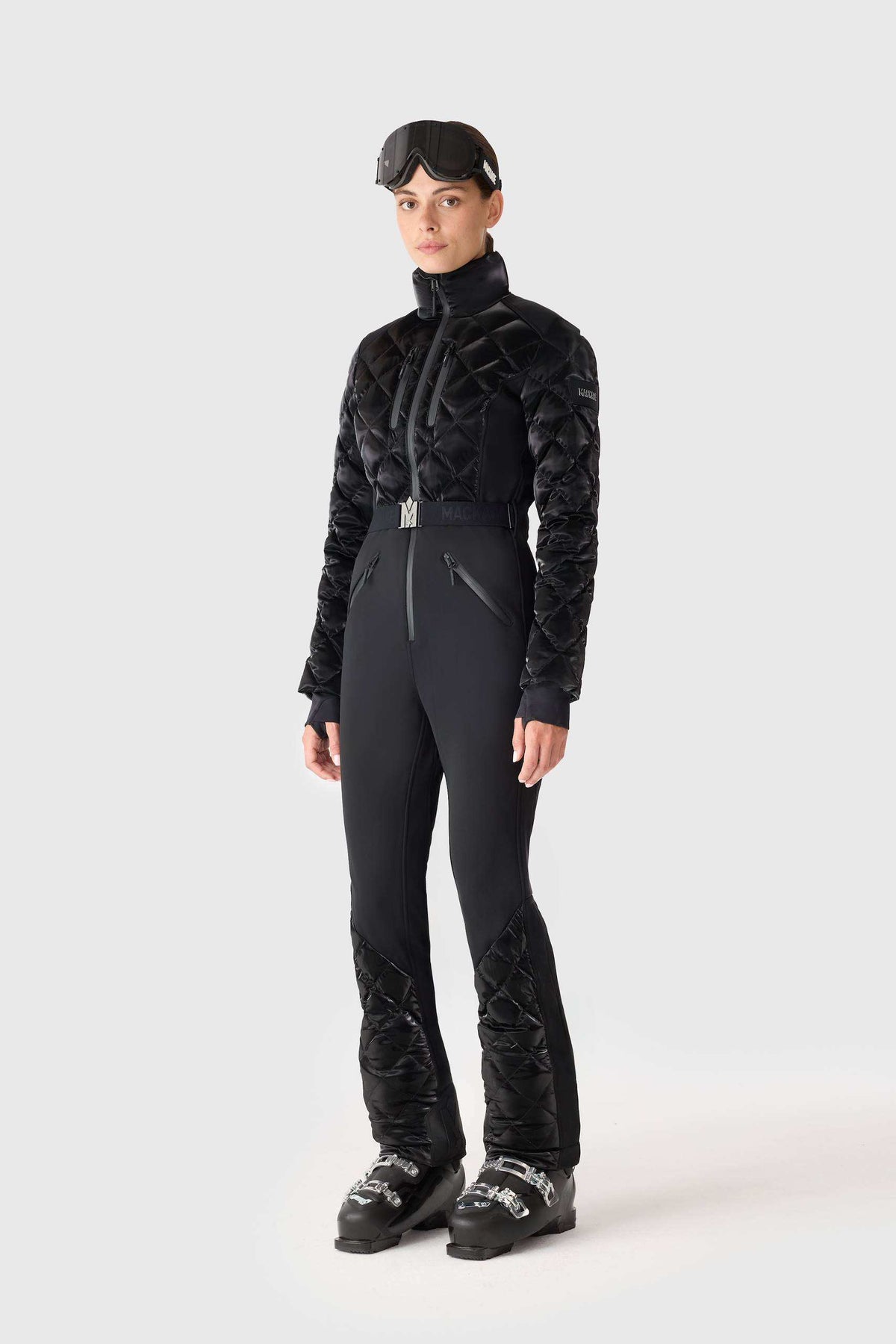Black Ladies One Piece Ski Suit