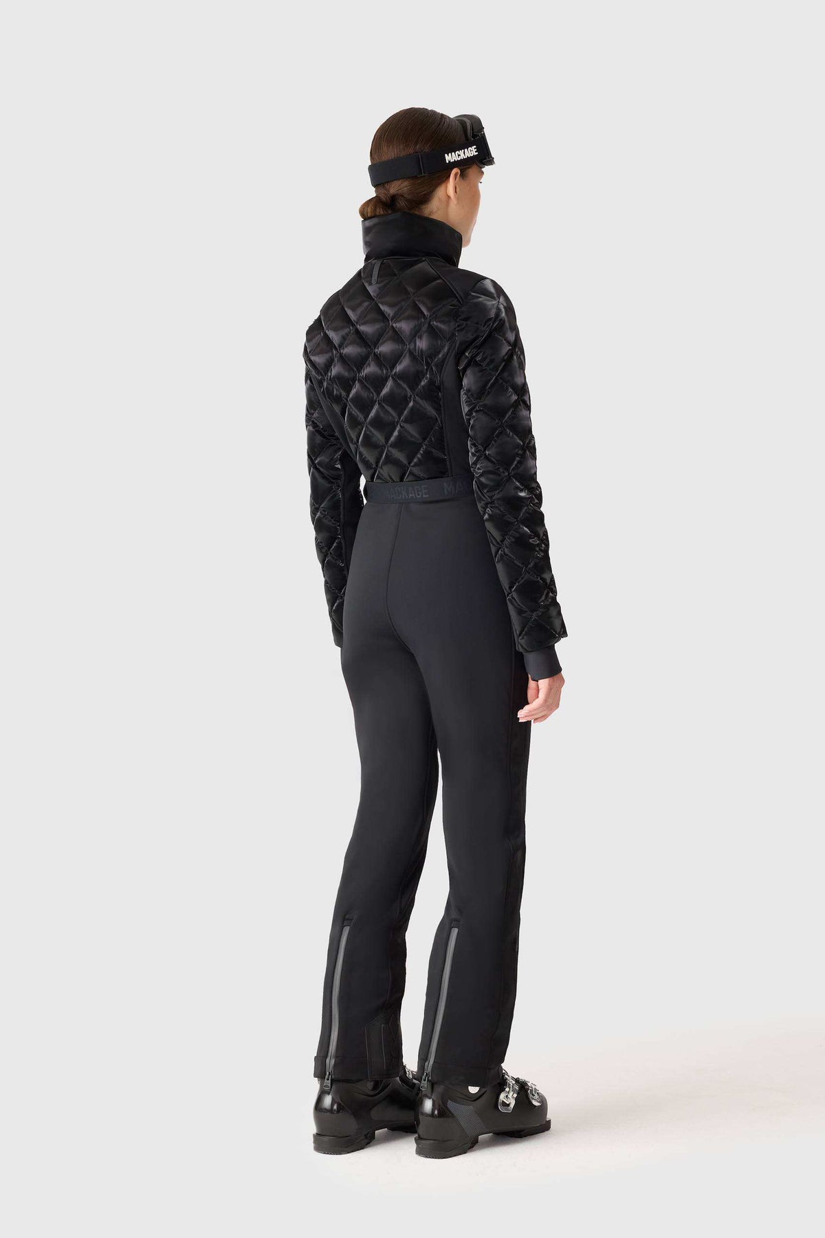 Black Ladies One Piece Ski Suit