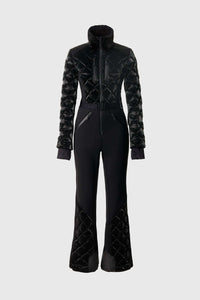 Black Ladies One Piece Ski Suit