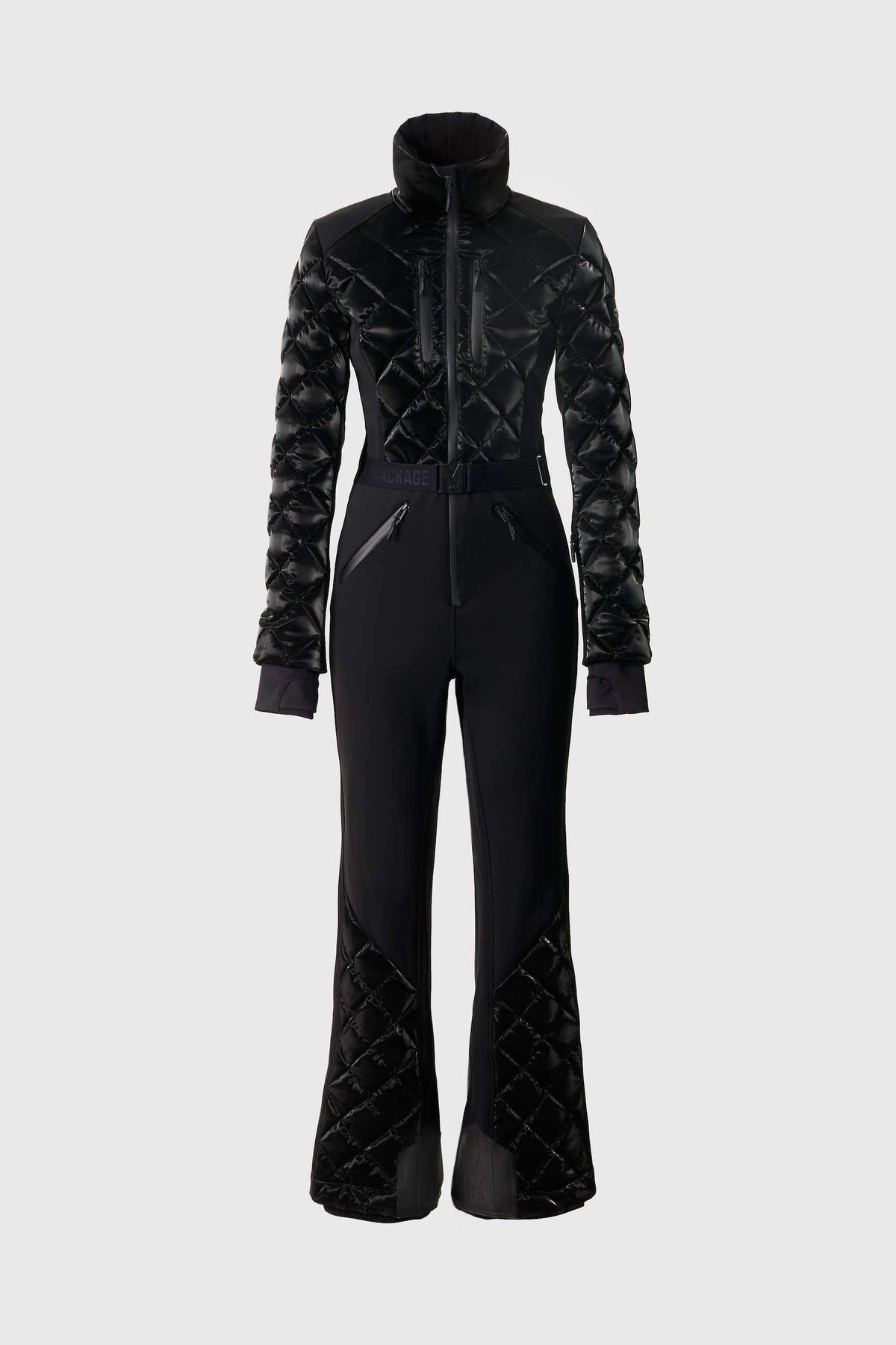 Black Ladies One Piece Ski Suit