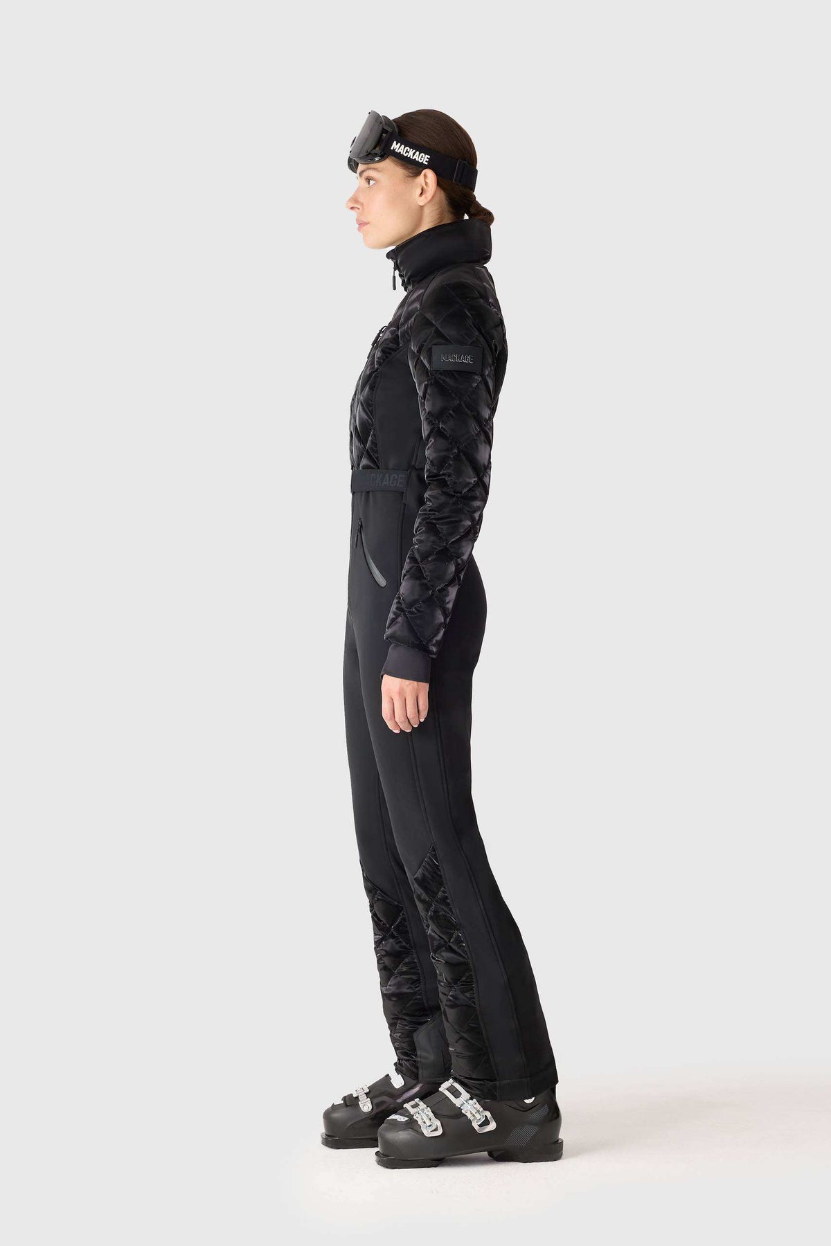 Black Ladies One Piece Ski Suit