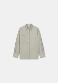 Chemise Ingrid en cuir - Dove
