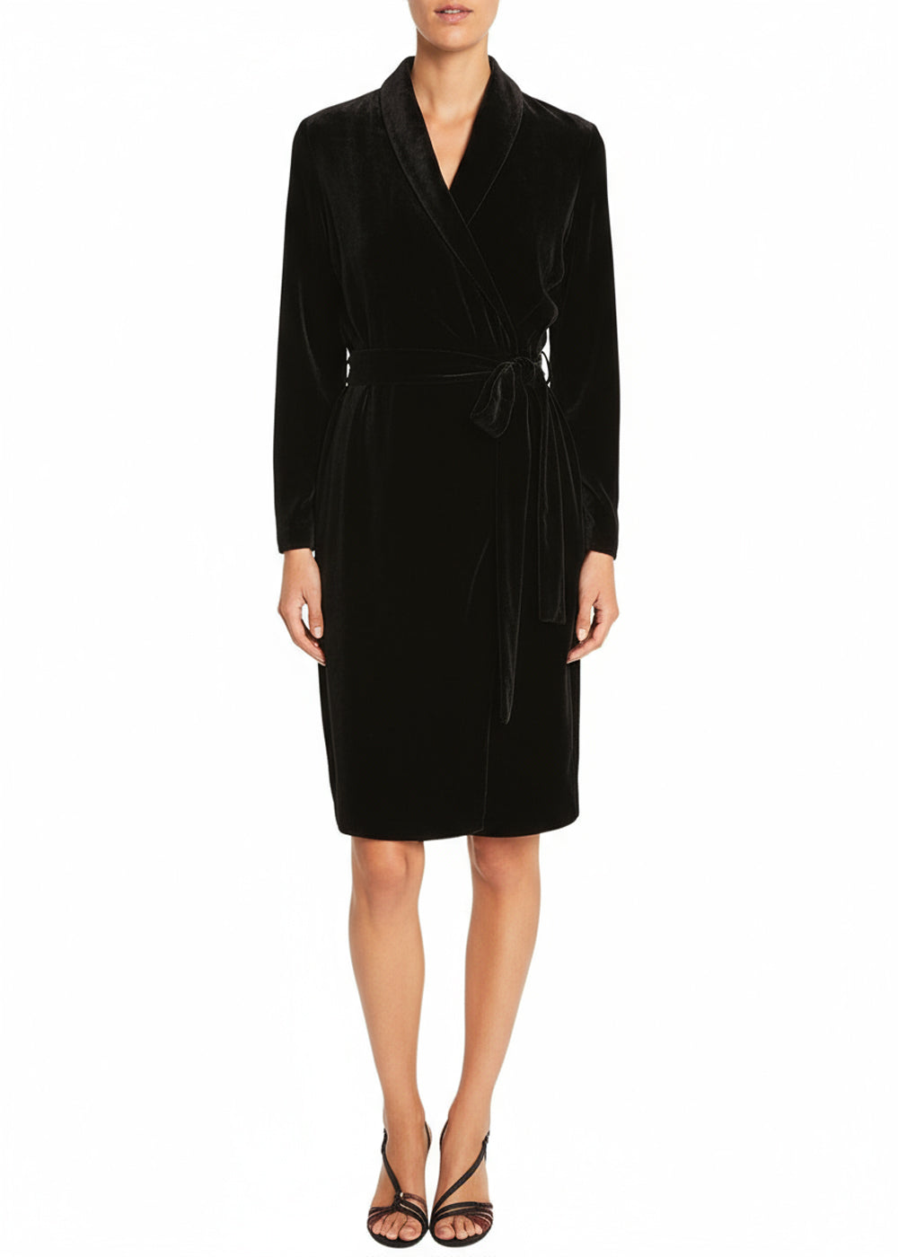 Robe portefeuille - Noir