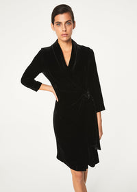 Robe portefeuille - Noir