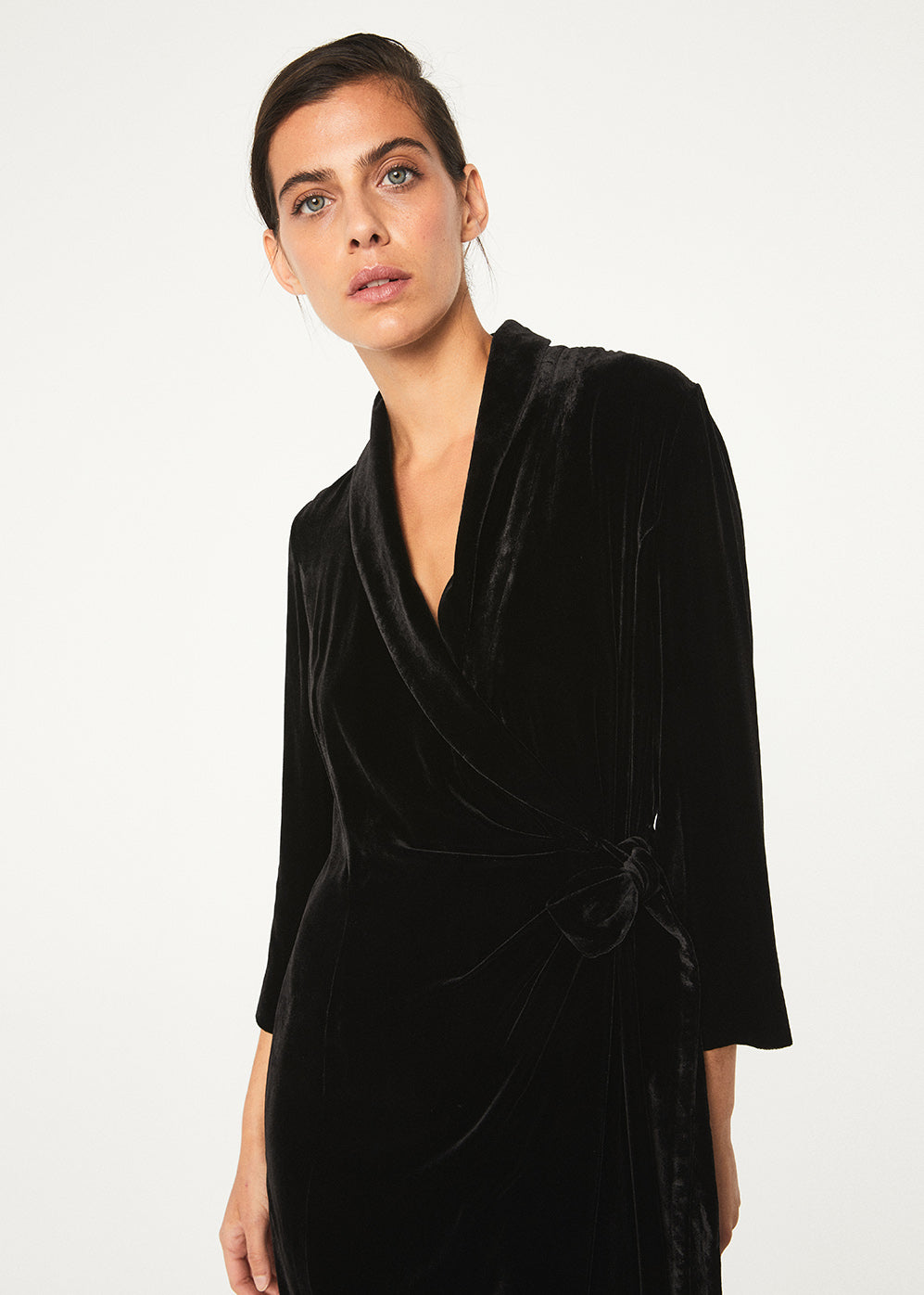 Robe portefeuille - Noir