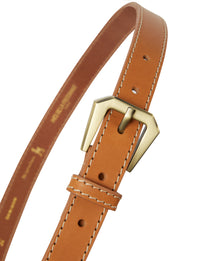 11qty NEW  / Ceinture Augustine en cuir -  Camel