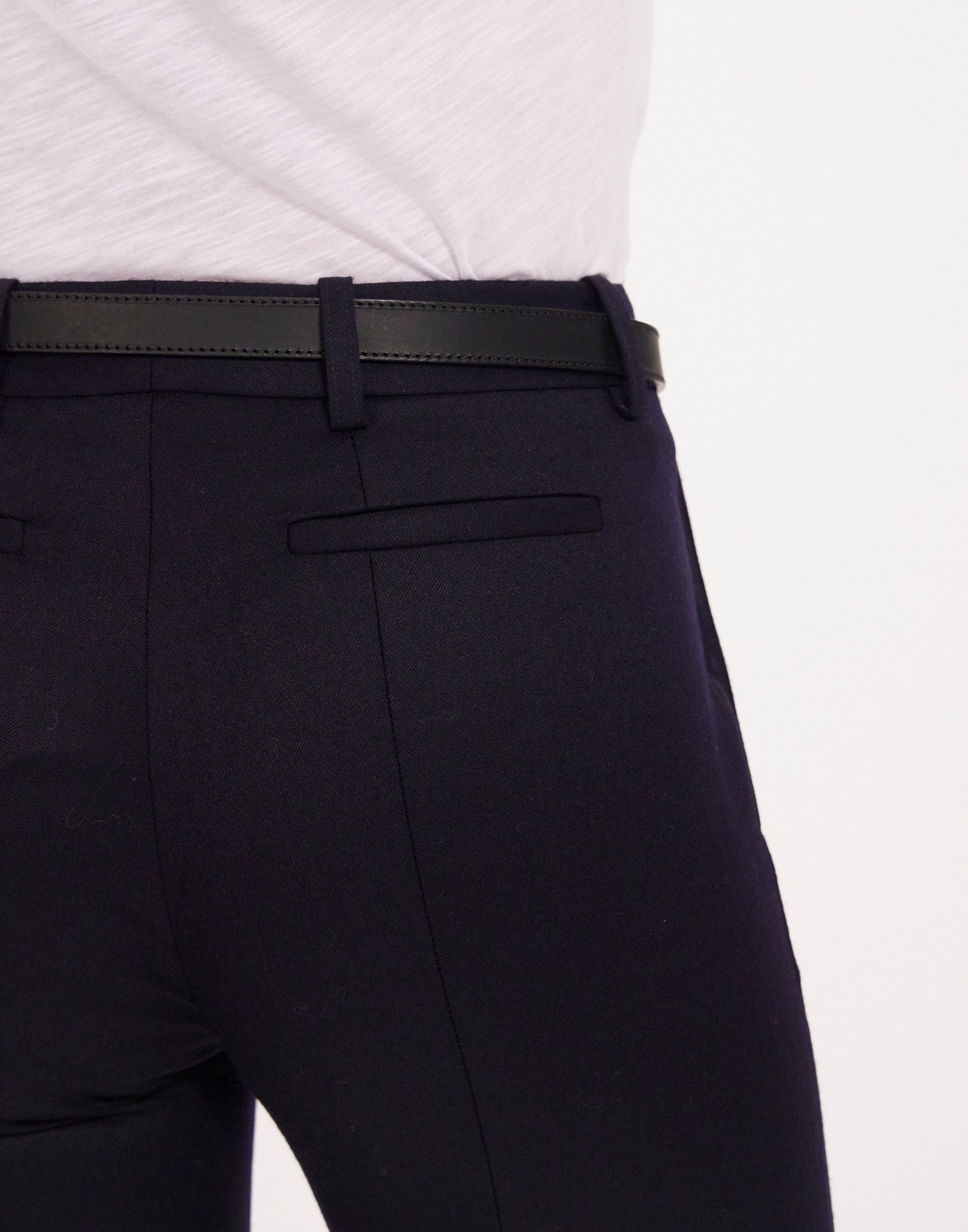 2qty NEW  / Ceinture Augustine en cuir -  Black