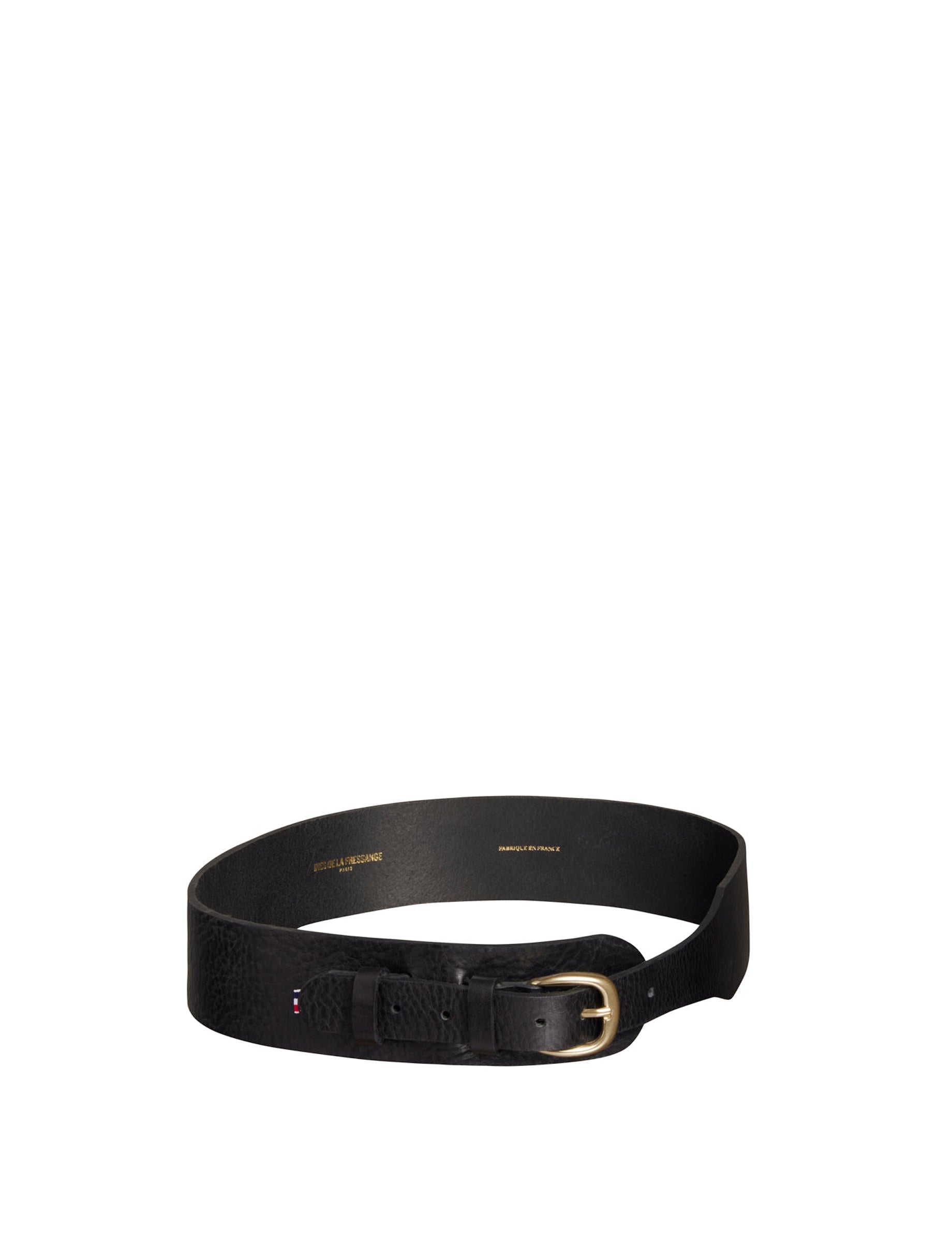 1qty NEW  / Ceinture Paulette en cuir -  Black