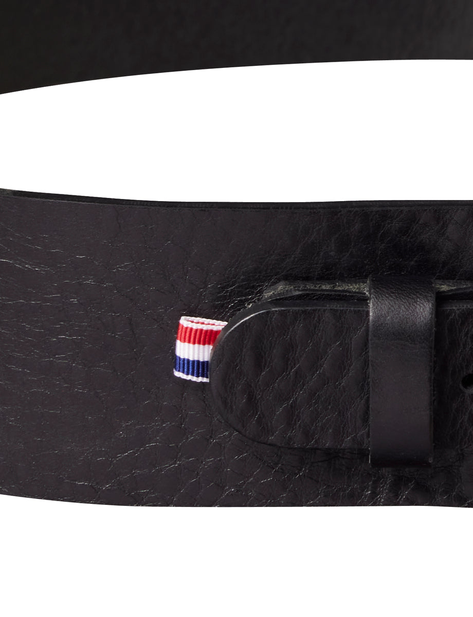1qty NEW  / Ceinture Paulette en cuir -  Black