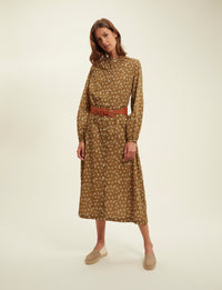 4qty NEW  / Ceinture Paulette en cuir -  Camel