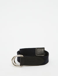 1qty NEW  / Ceinture tressée Eulalie en cuir -  Blue Navy