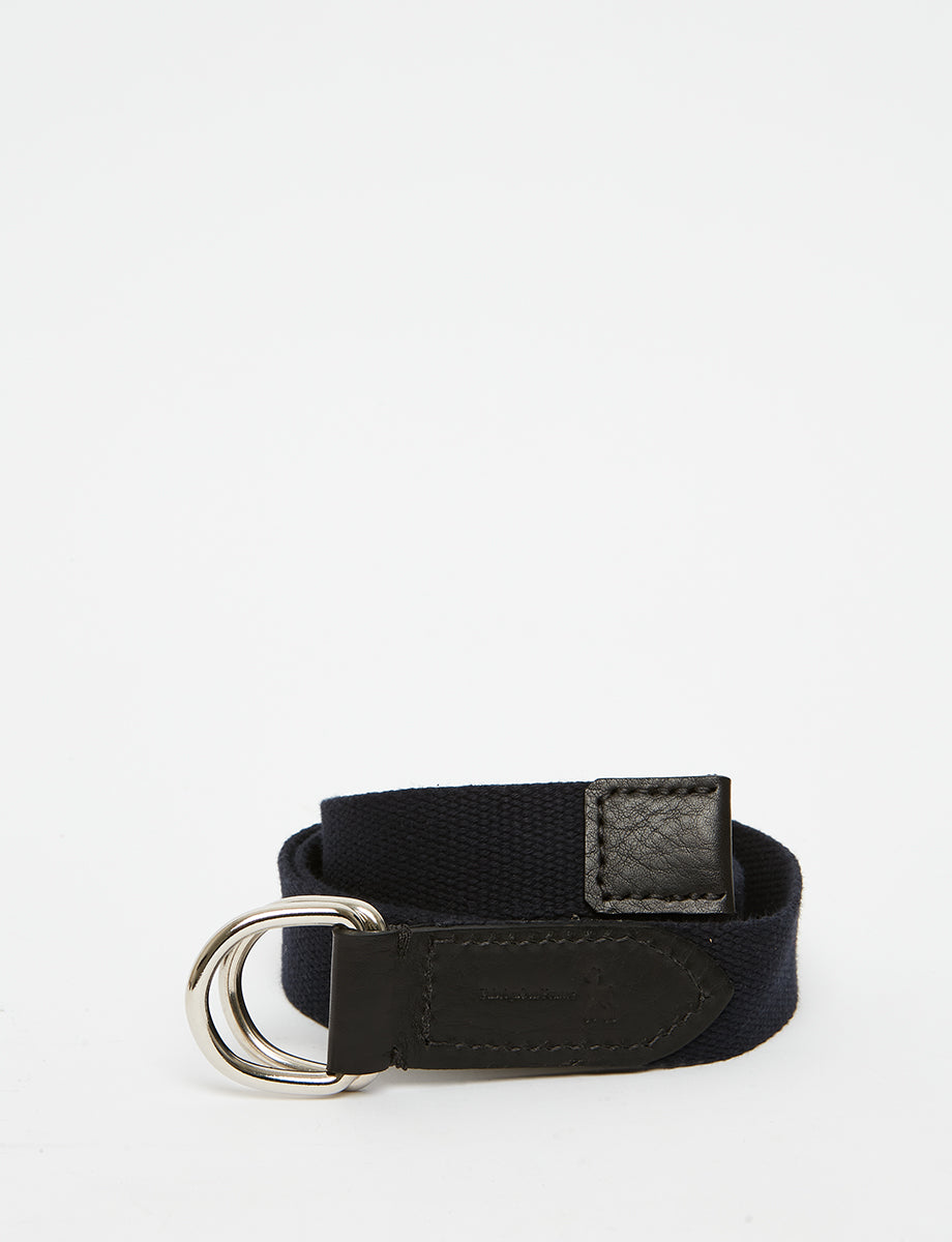 1qty NEW  / Ceinture tressée Eulalie en cuir -  Blue Navy