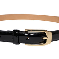 7qty NEW  / Ceinture Aurélia en cuir -  Black