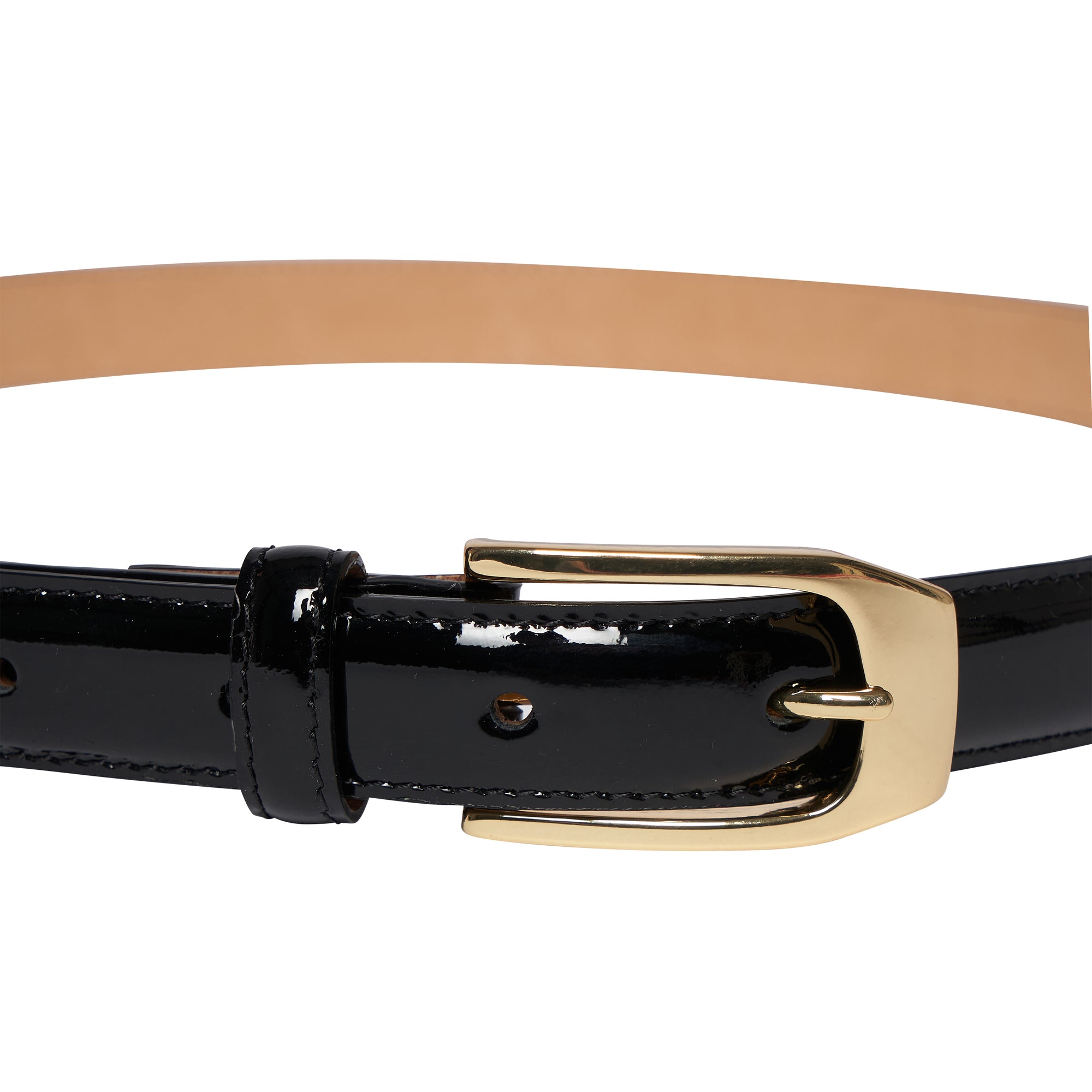 7qty NEW  / Ceinture Aurélia en cuir -  Black