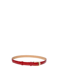 6qty NEW  / Ceinture Aurélia en cuir -  Red