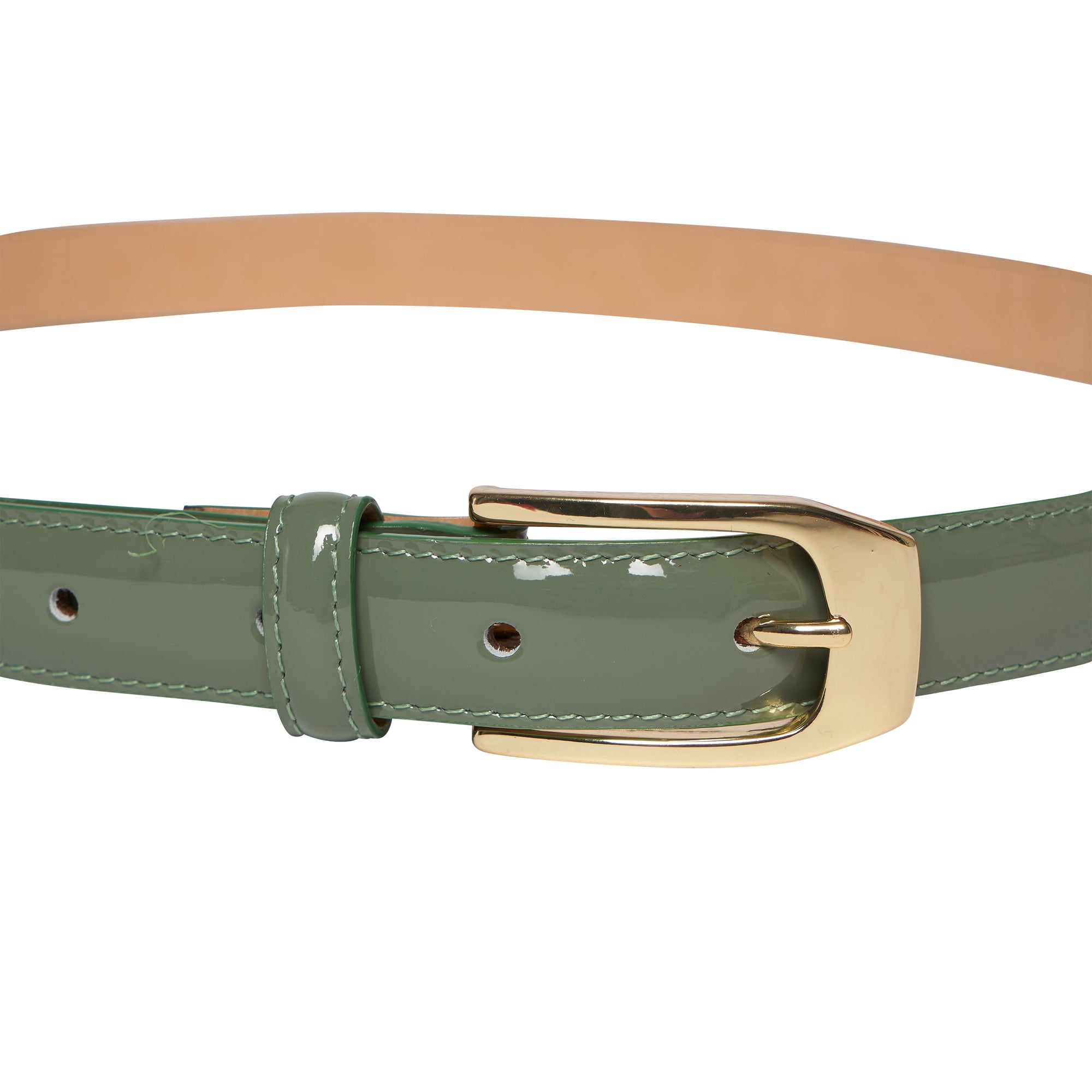 10qty NEW  / Ceinture Aurélia en cuir -  Sage