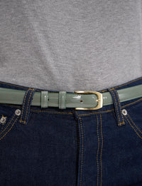 10qty NEW  / Ceinture Aurélia en cuir -  Sage