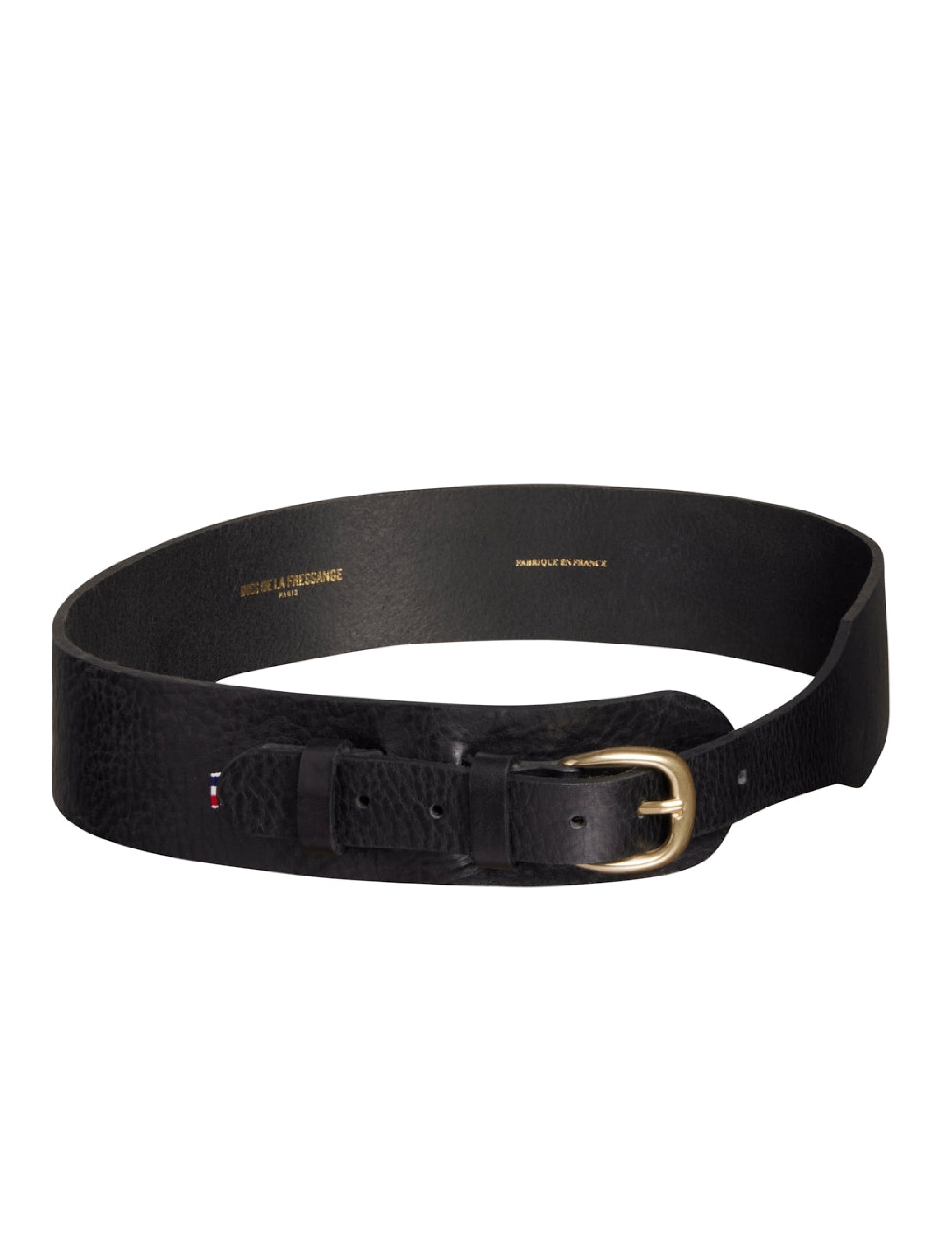 6qty NEW  / Ceinture Paulette en cuir -  Black
