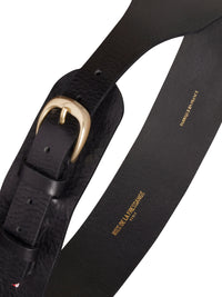 6qty NEW  / Ceinture Paulette en cuir -  Black