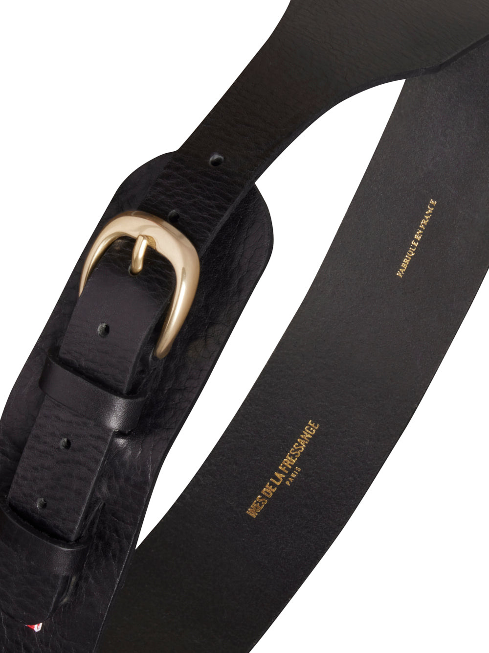 6qty NEW  / Ceinture Paulette en cuir -  Black