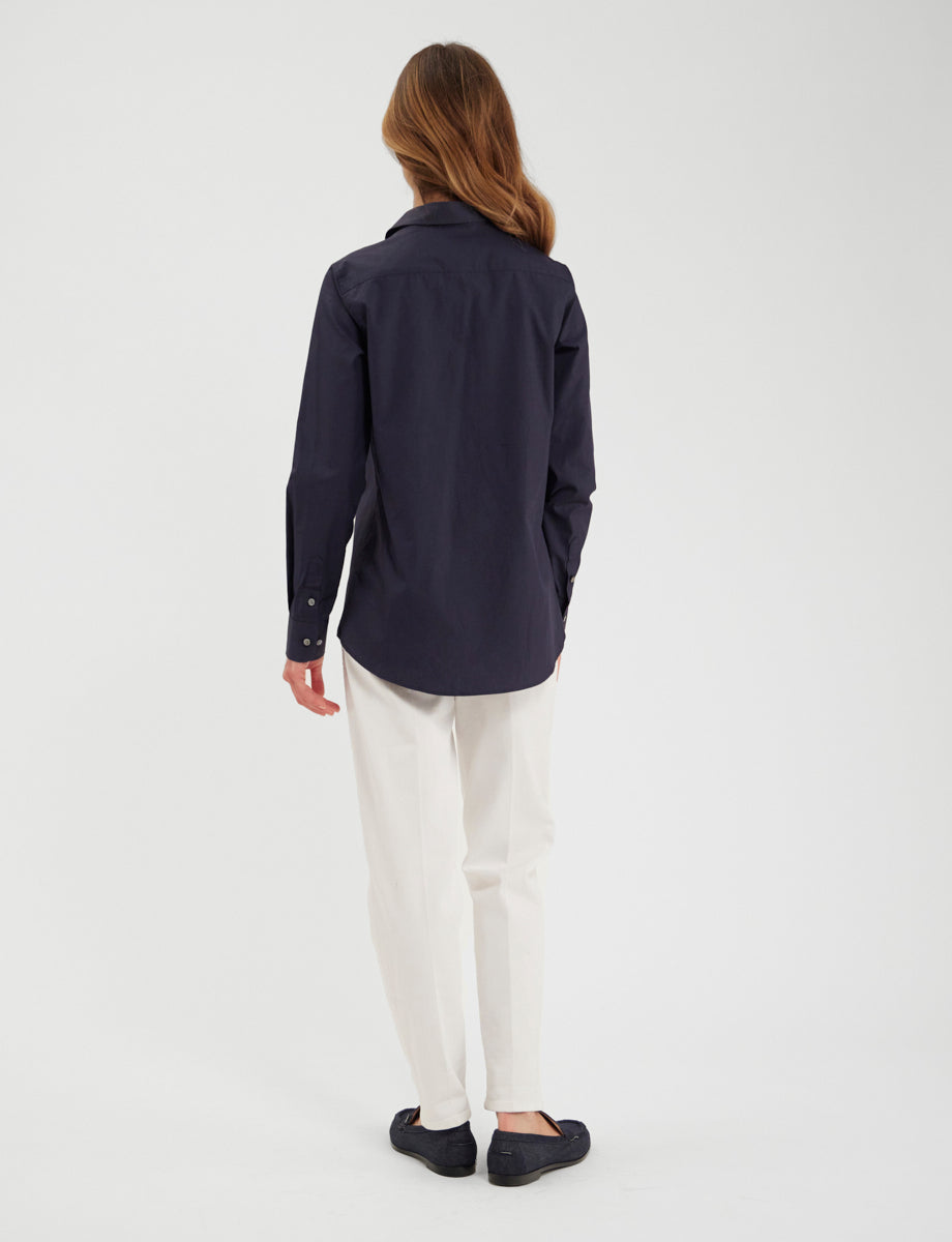 1qty RELIQUAT 50€ 100%  / Chemise cintrée Martin - Blue Navy