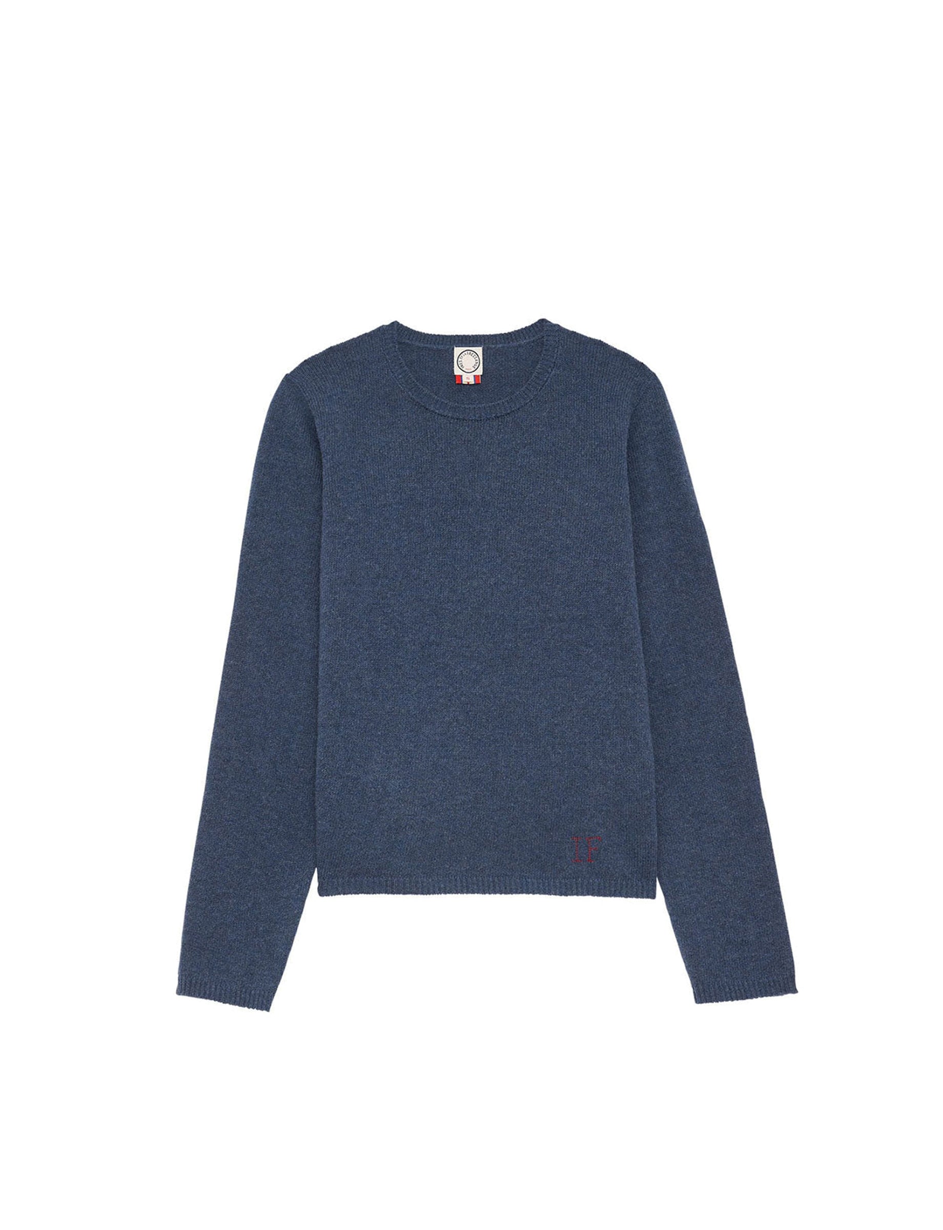 27qty RELIQUAT 90€ 19%  / Pull Angelina en laine et cachemire - Blue Denim