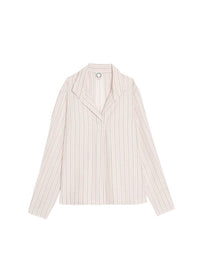 4qty RELIQUAT 95€ 0%  / Chemise large Noa - Ecru Multicolor