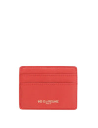 7qty NEW  / Porte-cartes Marcia en cuir -  Red