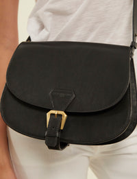 1qty NEW  / Sac bandoulière Flâneur en cuir -  Black