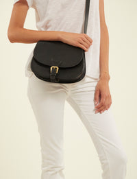 2qty NEW  / Sac bandoulière Flâneur en cuir -  Black
