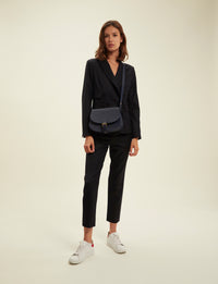 1qty NEW  / Sac bandoulière Flâneur en cuir -  Blue Navy
