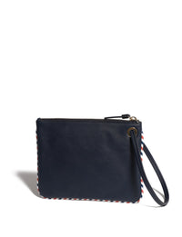 27qty NEW  / Pochette Marcia M en cuir -  Navy