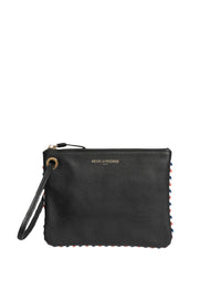 17qty NEW  / Pochette Marcia M en cuir -  Black