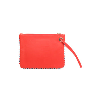 24qty NEW  / Pochette Marcia M en cuir -  Red