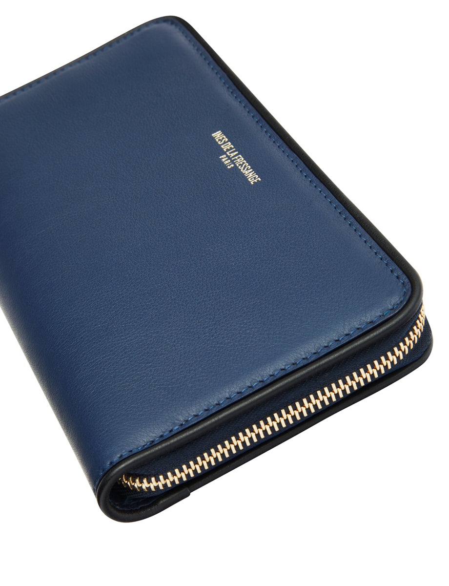 5qty NEW  / Portefeuille Marcia L en cuir -  Navy Black