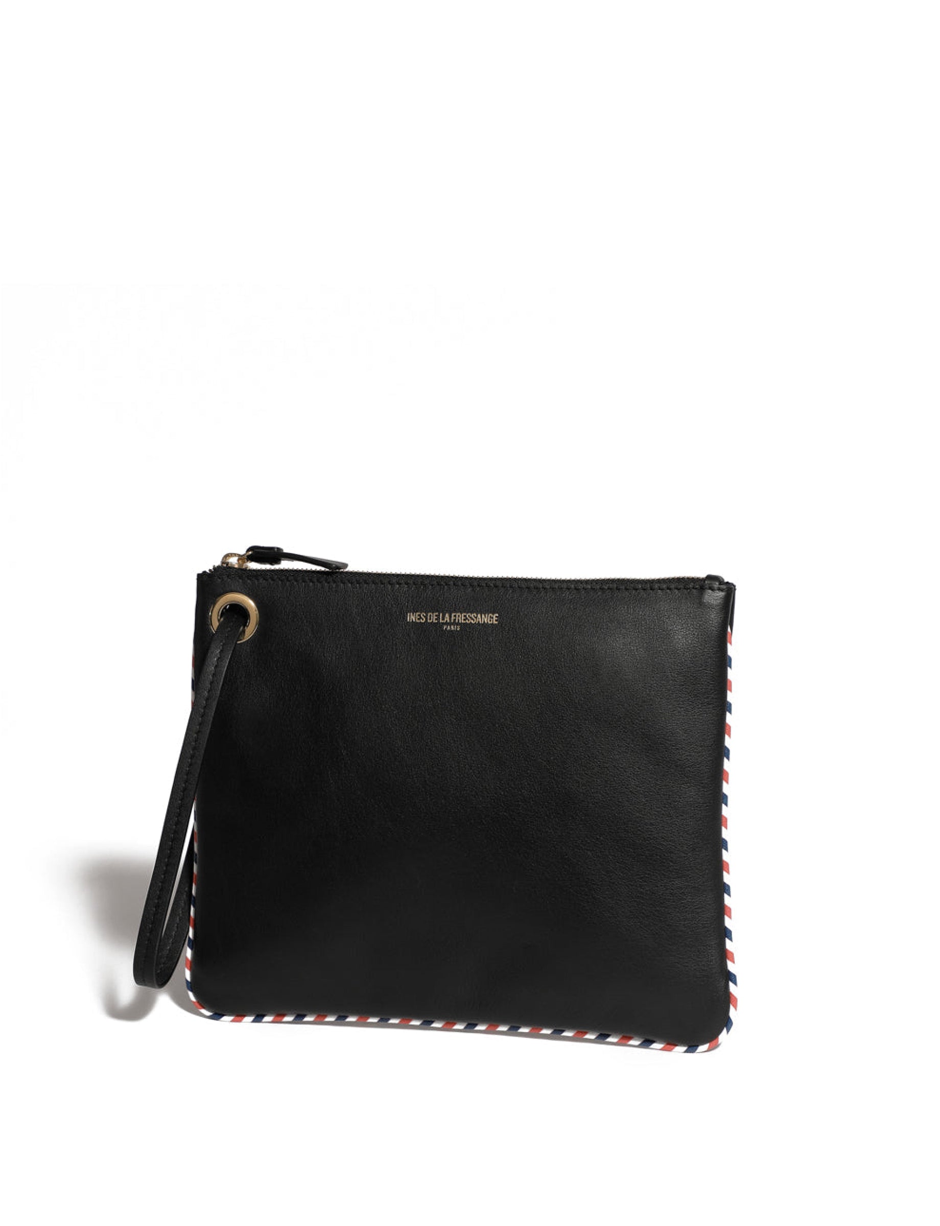 11qty NEW  / Pochette Marcia L en cuir -  Black