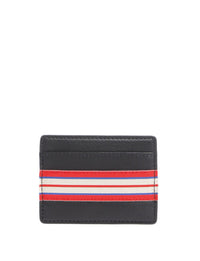 9qty NEW  / Porte-cartes Le Parisien simple en cuir -  Black