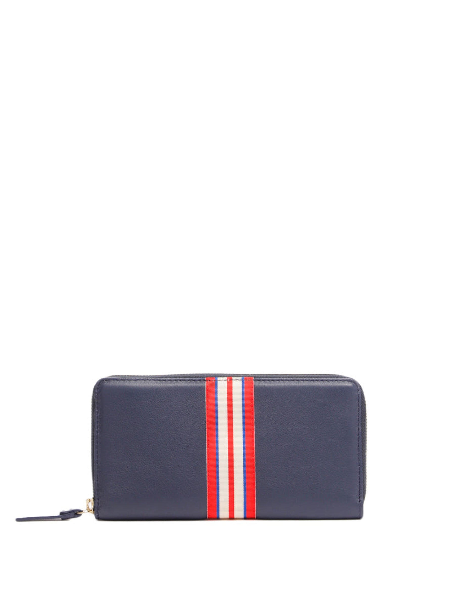 7qty NEW  / Portefeuille Le Parisien L en cuir -  Blue Navy