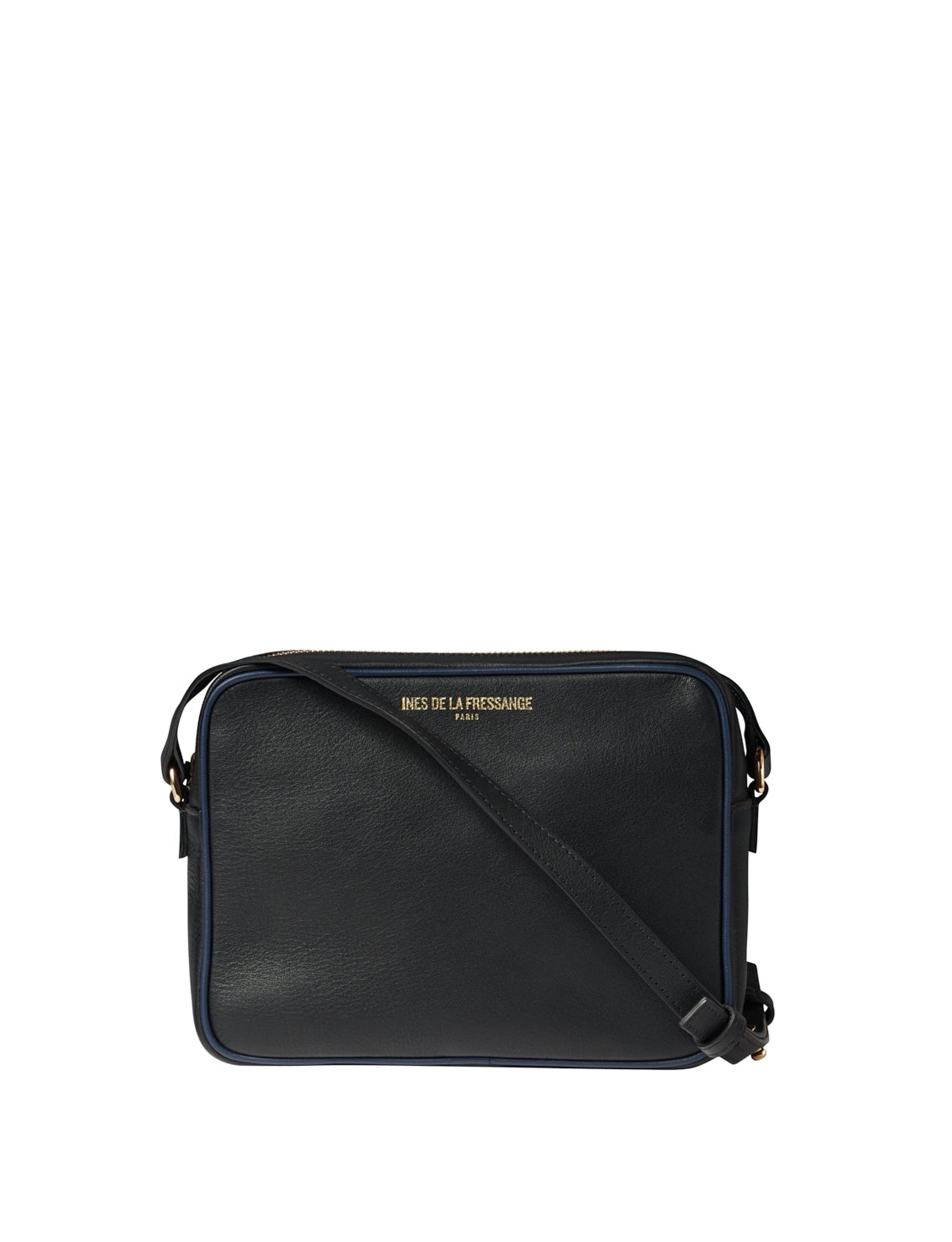 1qty NEW  / Sac bandoulière Marcia en cuir -  Black Navy