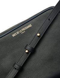 1qty NEW  / Sac bandoulière Marcia en cuir -  Black Navy