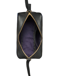 1qty NEW  / Sac bandoulière Marcia en cuir -  Black Navy