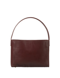 1qty NEW  / Sac bandoulière Léonore L en cuir -  Burgundy