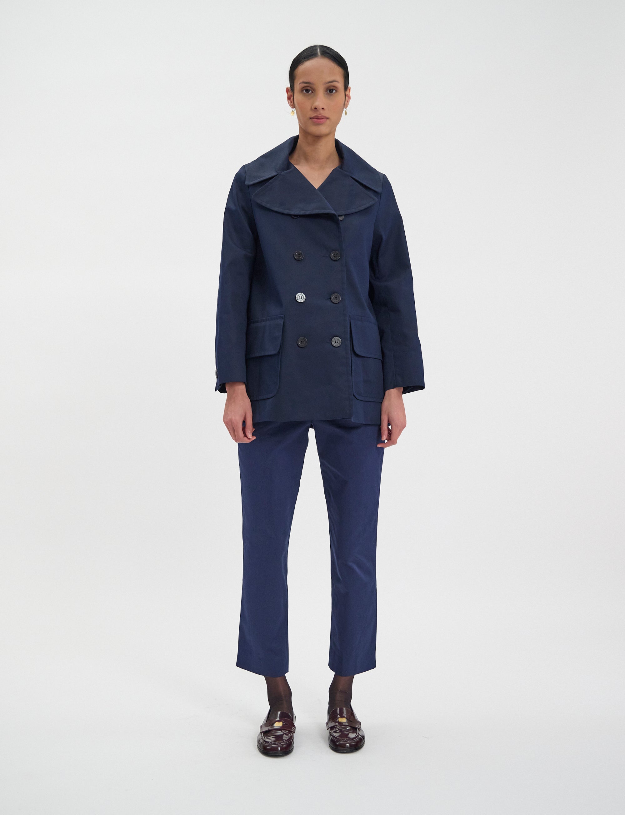 2qty NEW  / Manteau Séraphine -  Blue Navy