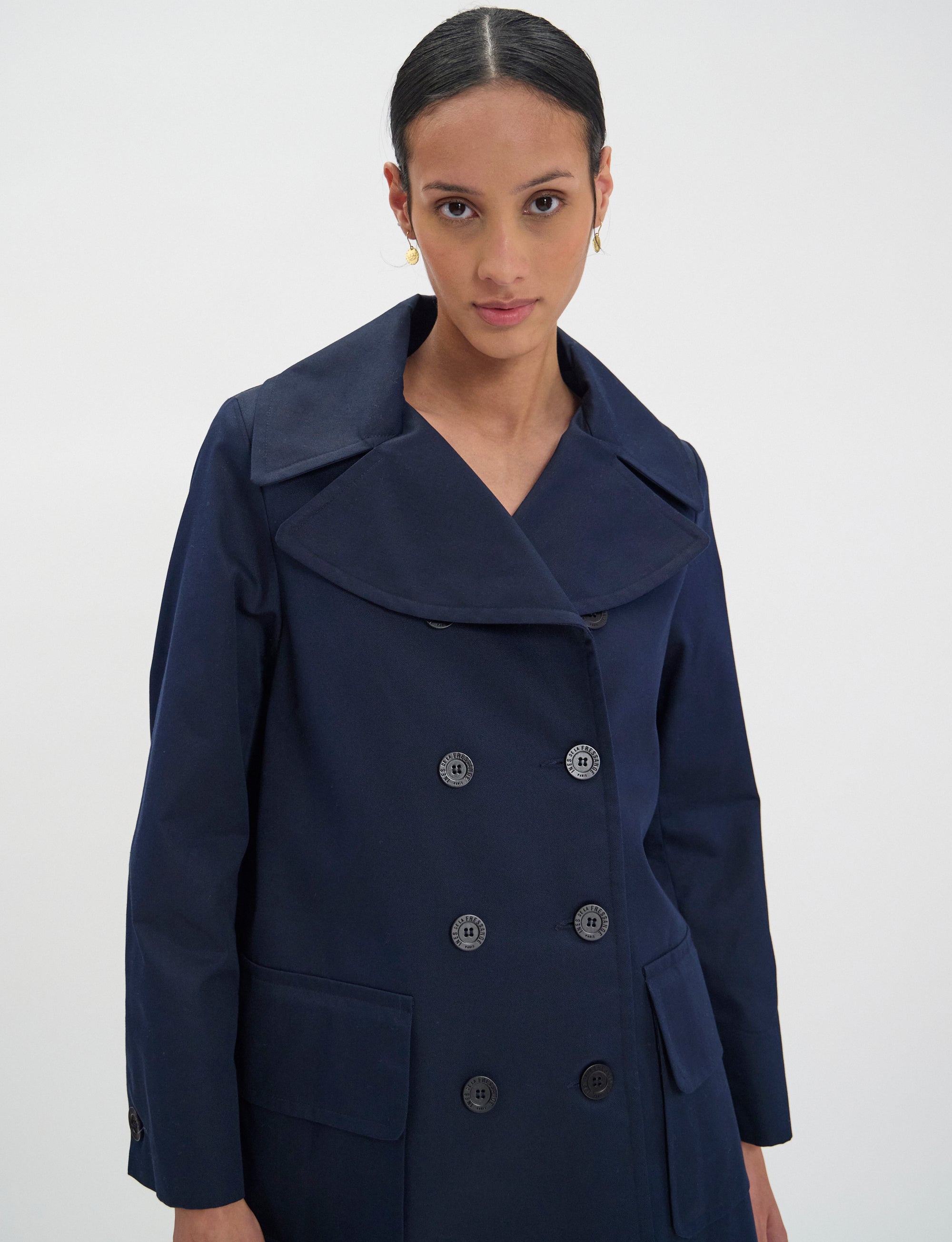 2qty NEW  / Manteau Séraphine -  Blue Navy