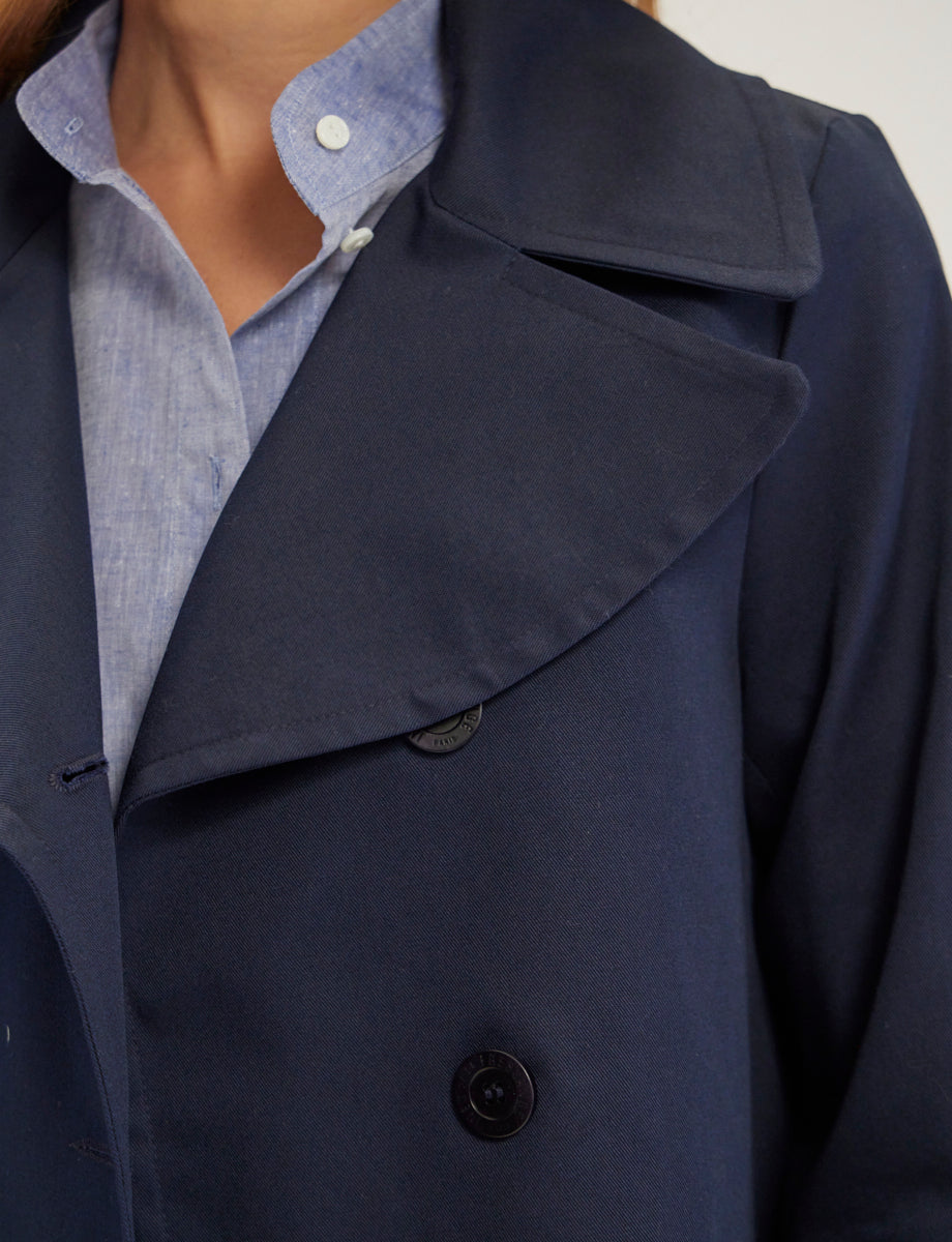 2qty NEW  / Manteau Séraphine -  Blue Navy