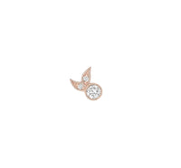 Mono boucle Into the Wild en or rose 18K sertie de diamants - Or rose